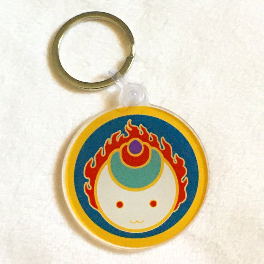 Momo The Creature Acrylic Keychain | Kawaii Art Charm & Bag Accessory